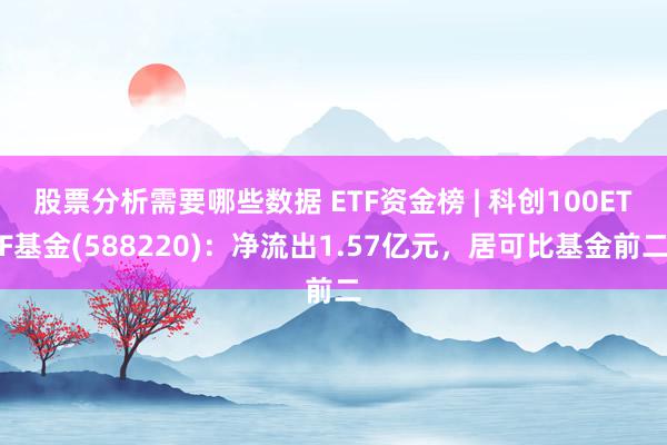 股票分析需要哪些数据 ETF资金榜 | 科创100ETF基金(588220)：净流出1.57亿元，居可比基金前二