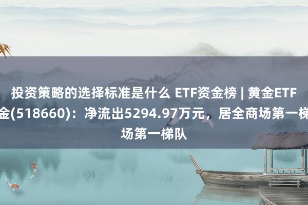 投资策略的选择标准是什么 ETF资金榜 | 黄金ETF基金(518660)：净流出5294.97万元，居全商场第一梯队