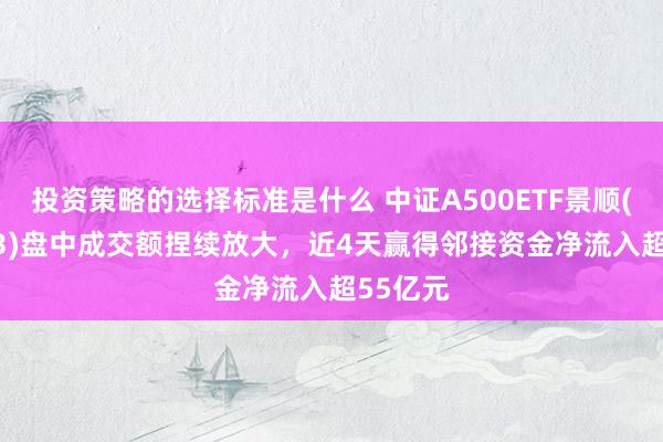 投资策略的选择标准是什么 中证A500ETF景顺(159353)盘中成交额捏续放大，近4天赢得邻接资金净流入超55亿元