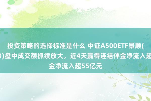 投资策略的选择标准是什么 中证A500ETF景顺(159353)盘中成交额抓续放大，近4天赢得连结伴金净流入超55亿元