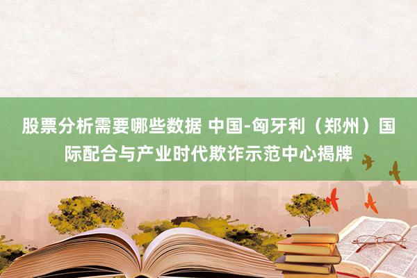 股票分析需要哪些数据 中国-匈牙利（郑州）国际配合与产业时代欺诈示范中心揭牌