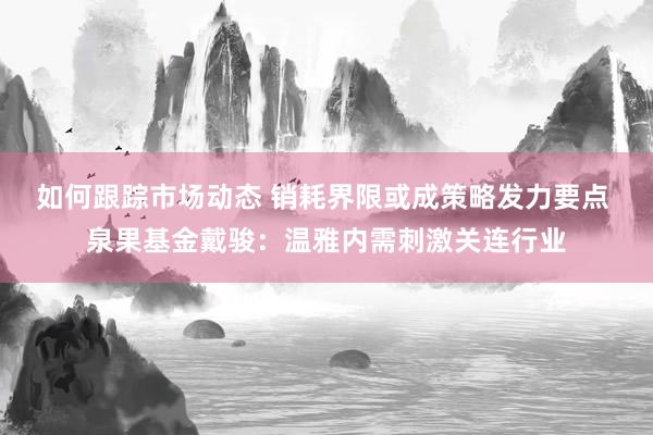 如何跟踪市场动态 销耗界限或成策略发力要点 泉果基金戴骏：温雅内需刺激关连行业