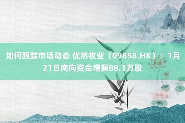 如何跟踪市场动态 优然牧业（09858.HK）：1月21日南向资金增握88.1万股