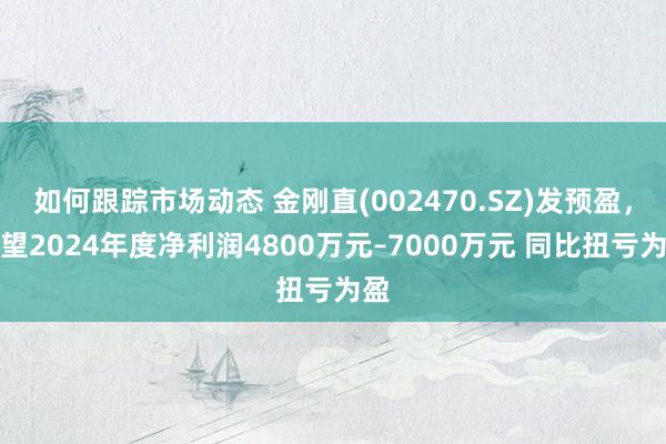 如何跟踪市场动态 金刚直(002470.SZ)发预盈，瞻望2024年度净利润4800万元–7000万元 同比扭亏为盈