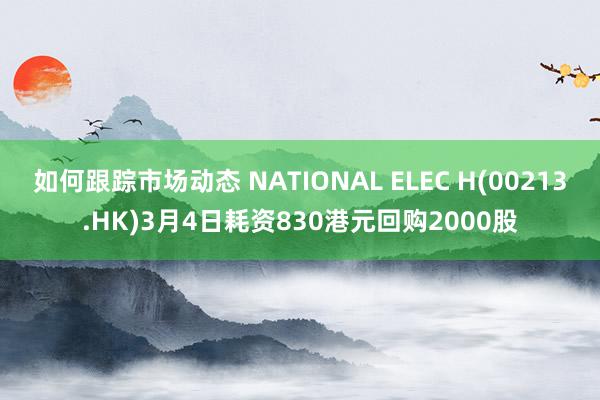 如何跟踪市场动态 NATIONAL ELEC H(00213.HK)3月4日耗资830港元回购2000股